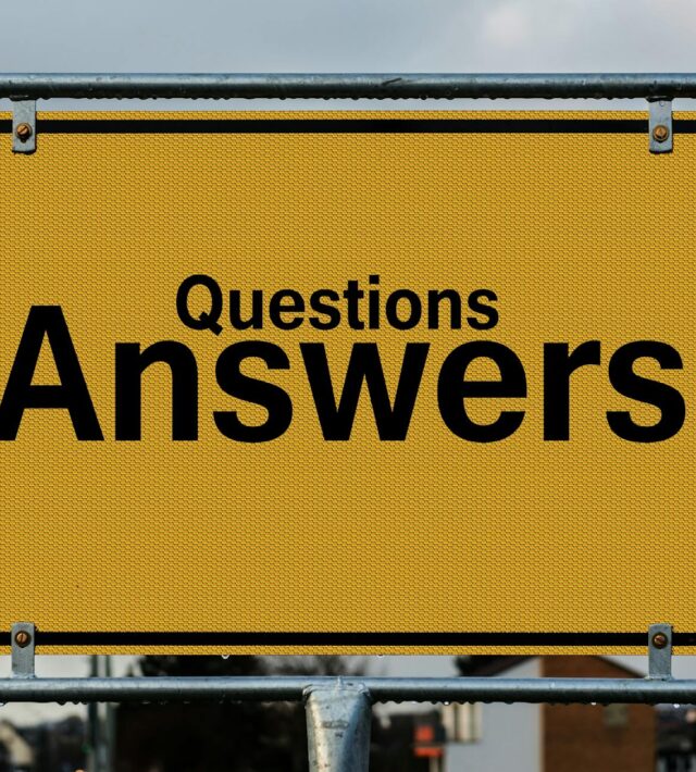 questions answers signage
